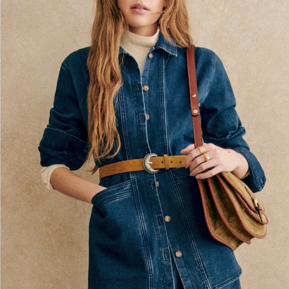 Sézane Wil Jacket in indigo